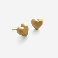 Angie Heart Stud Earrings by Deduet