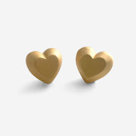 Angie Heart Stud Earrings by Deduet
