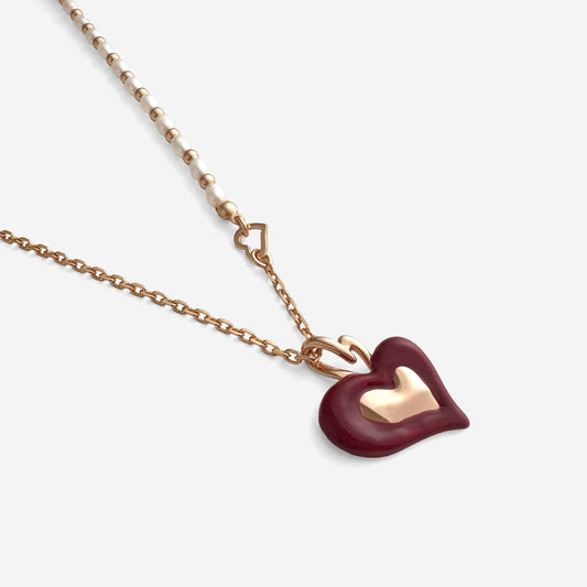 Aubrie Heart Pendant Necklace by Deduet