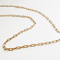Caesar Coin Paperclip Chain Necklace by Deduet