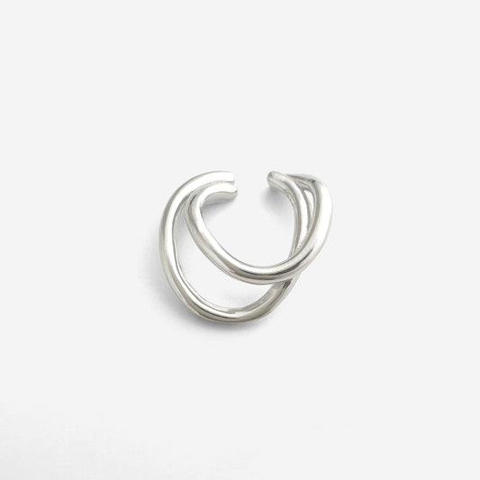 Capri Ear Cuff in silver color by Deduet