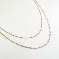 Natasha Layered Chain Necklace by Deduet