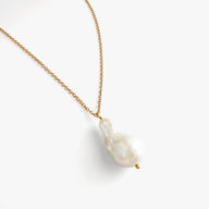 Noelie Large Baroque Pearl Necklace by Deduet
