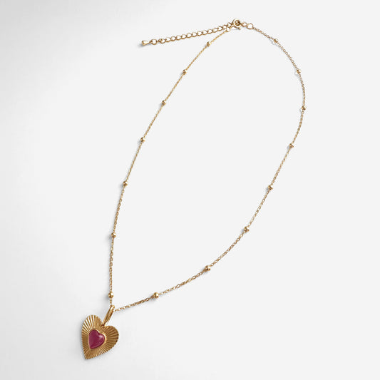 Vada Heart Pendant Necklace by Deduet