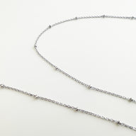 Zoe Heart Pendant Necklace in Silver by Deduet