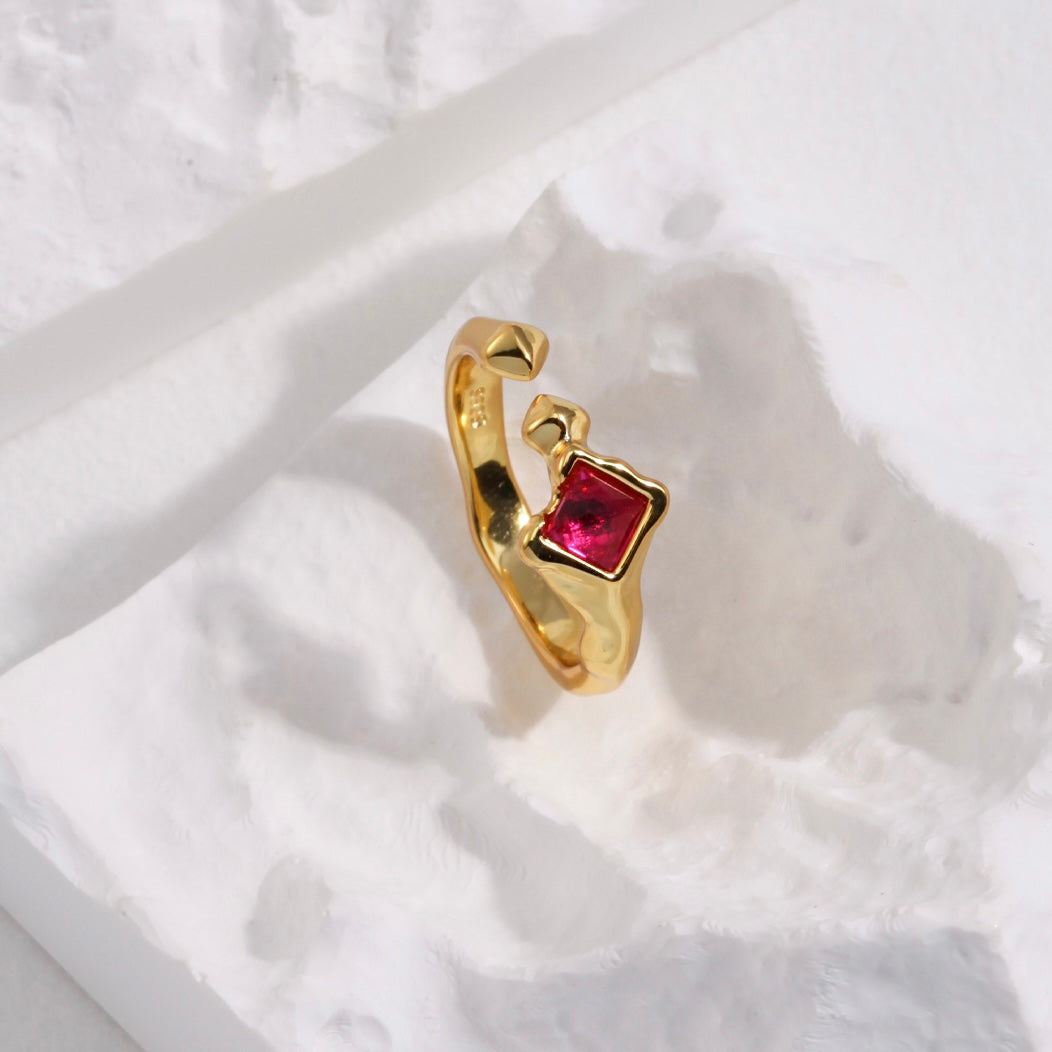 Drea Adjustable Ruby Ring – Deduet