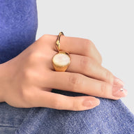 lady-wearing-alicia-adjustable-oval-gemstone-ring-mother-of-pearl