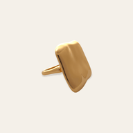 Bella Adjustable Square Ring in Gold by Deduet