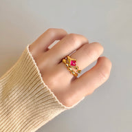 drea-adjustable-stackable-band-ring-stabcked -with-drea-adjustable-ruby-ring