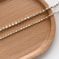 Gia Silver Beads Necklace by Deduet