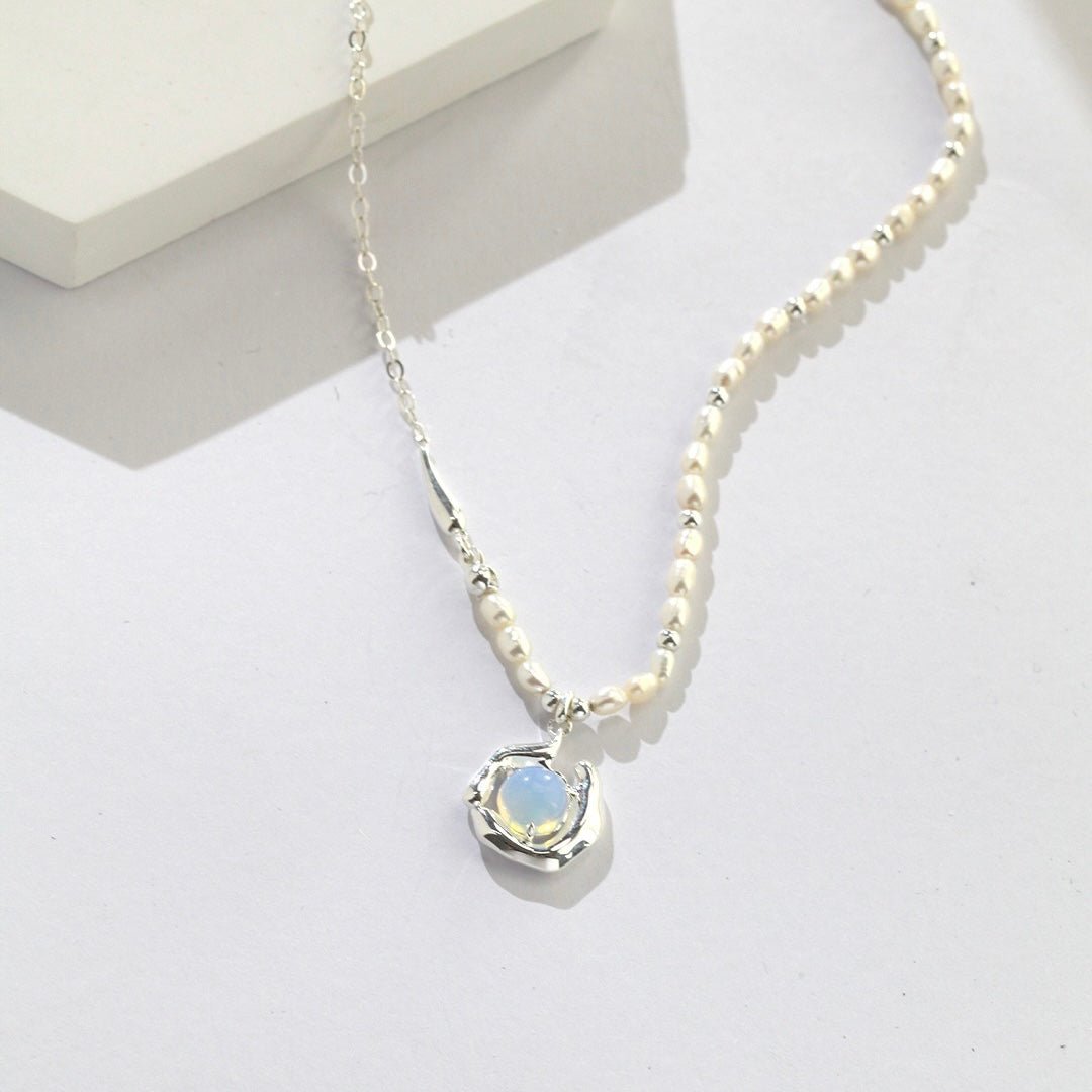 Opal on sale pearl necklace