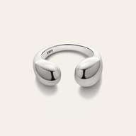 Nora Adjustable Ring in Silver by Deduet