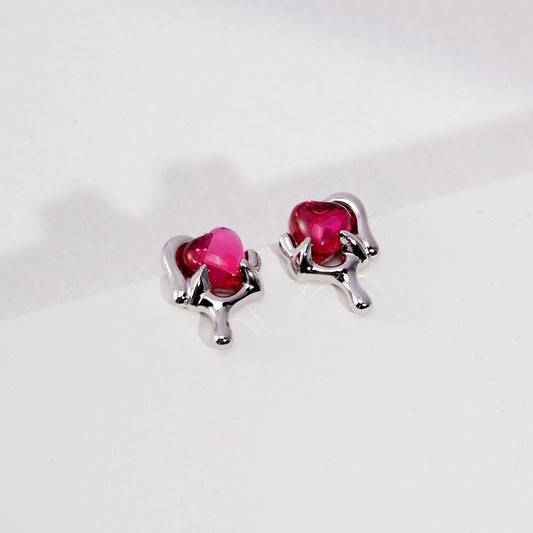 quinn-heart-gemstone-stud-earrings